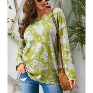 Yellow Abstract Sweatshirt